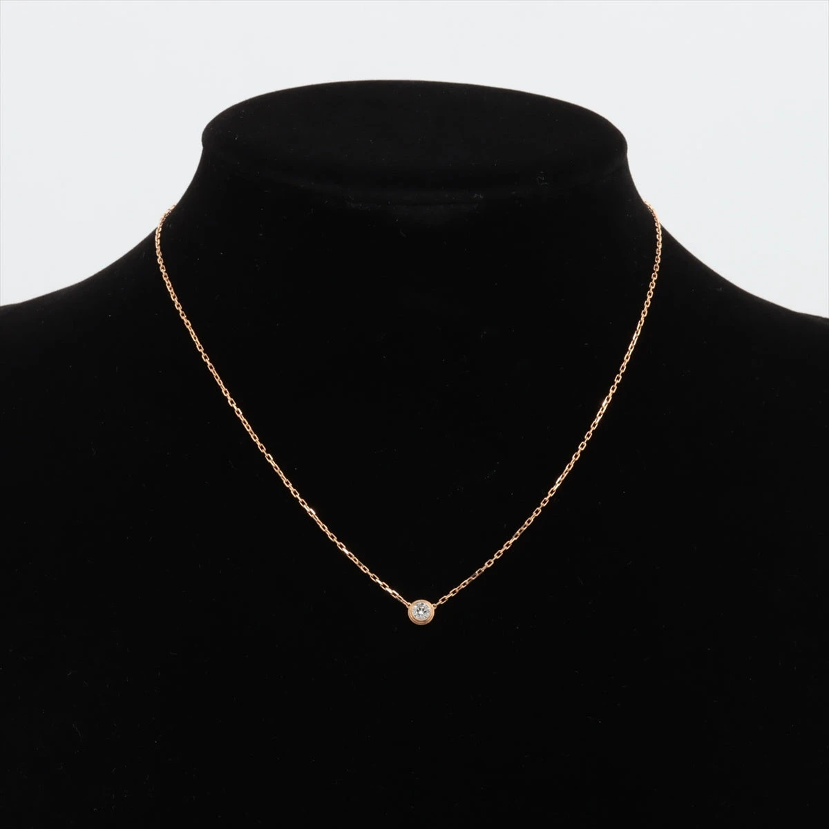 カルティエダムールネックレスLM YG 2021年伊勢丹購入付属品完備