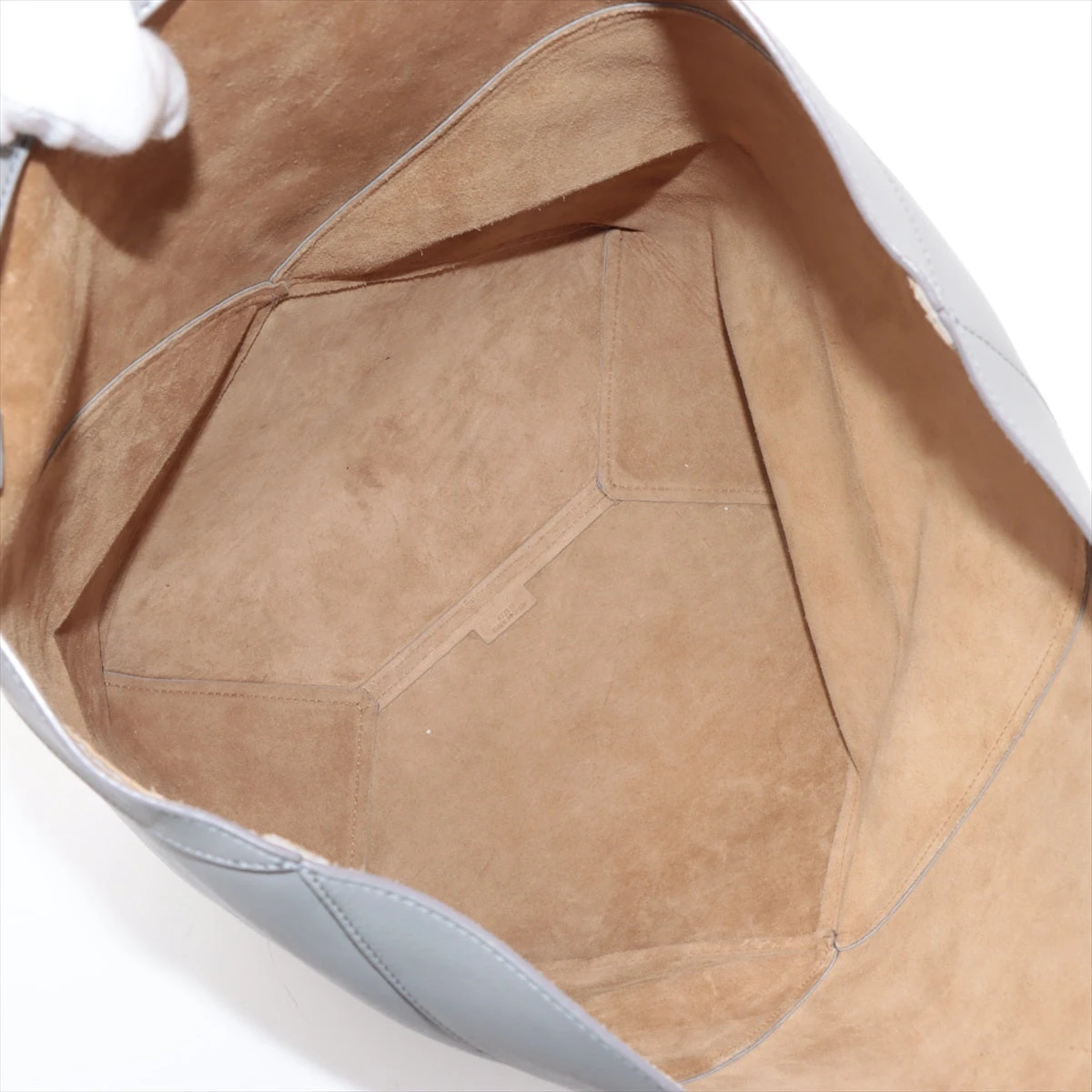 ロエベ パズルフォルド ラージ レザー トートバッグ グレー A3462647