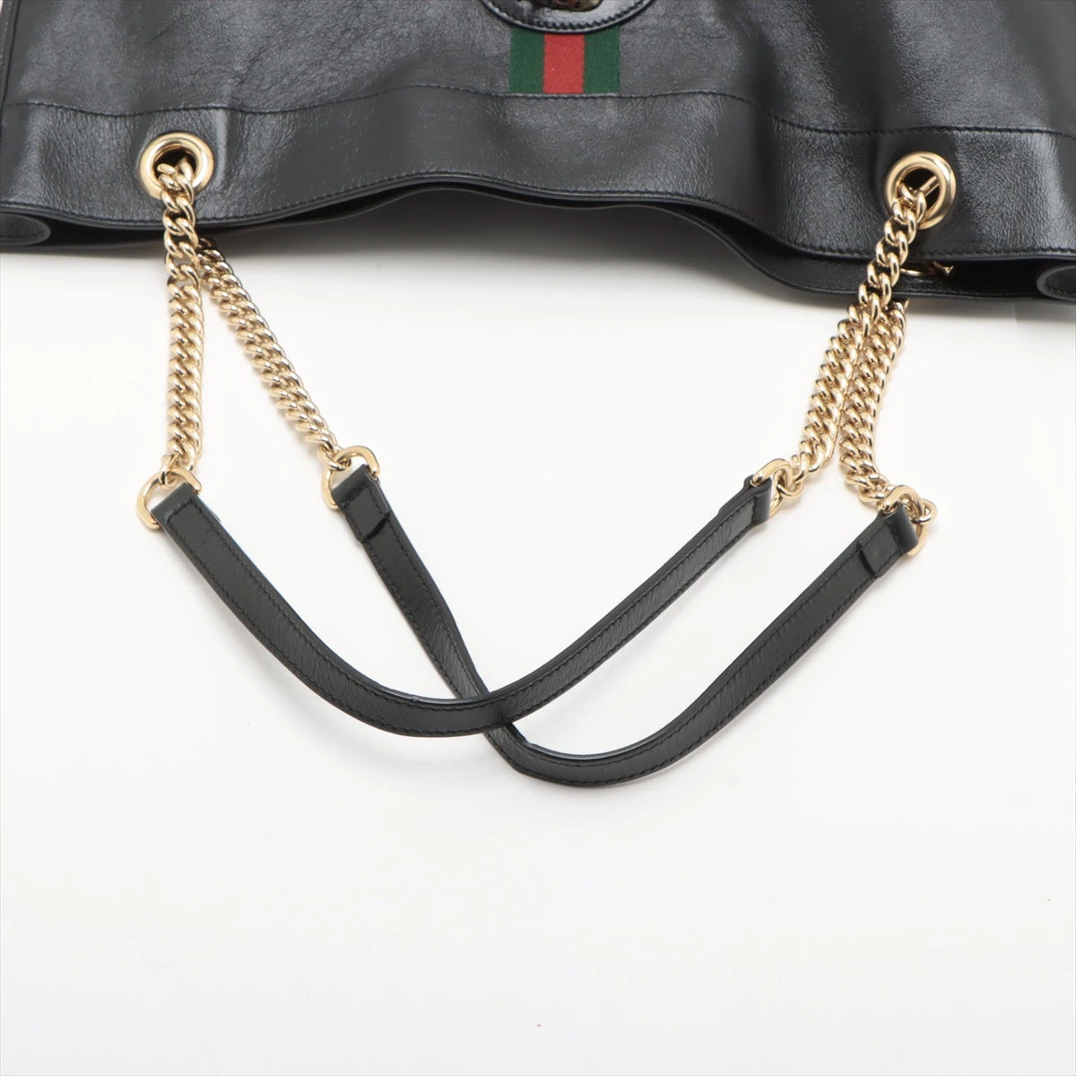 GUCCI ラジャ　レザー トートバッグ グッチ ラジャ オフィディア レザー チェーントートバッグ