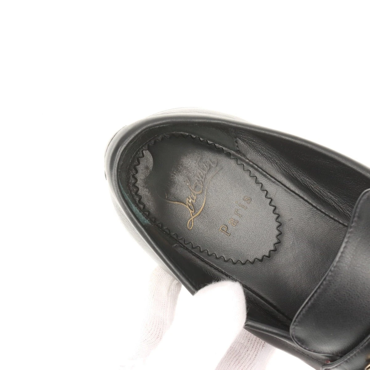 クリスチャンルブタン レザー ローファー 39 レディース