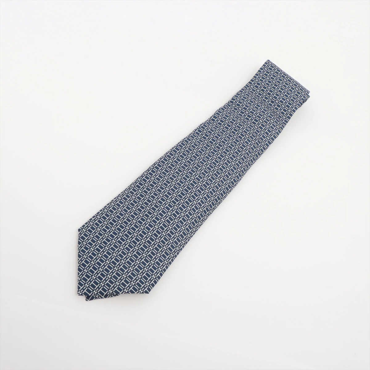 エルメス シルク ネクタイ グレー H柄 ロゴ エルメス Hロゴ ネクタイ シルク グレー A3464262｜中古ブランド
