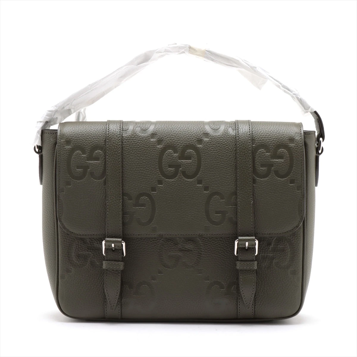 グッチ ジャンボGG ミディアム メッセンジャー レザー ショルダー  