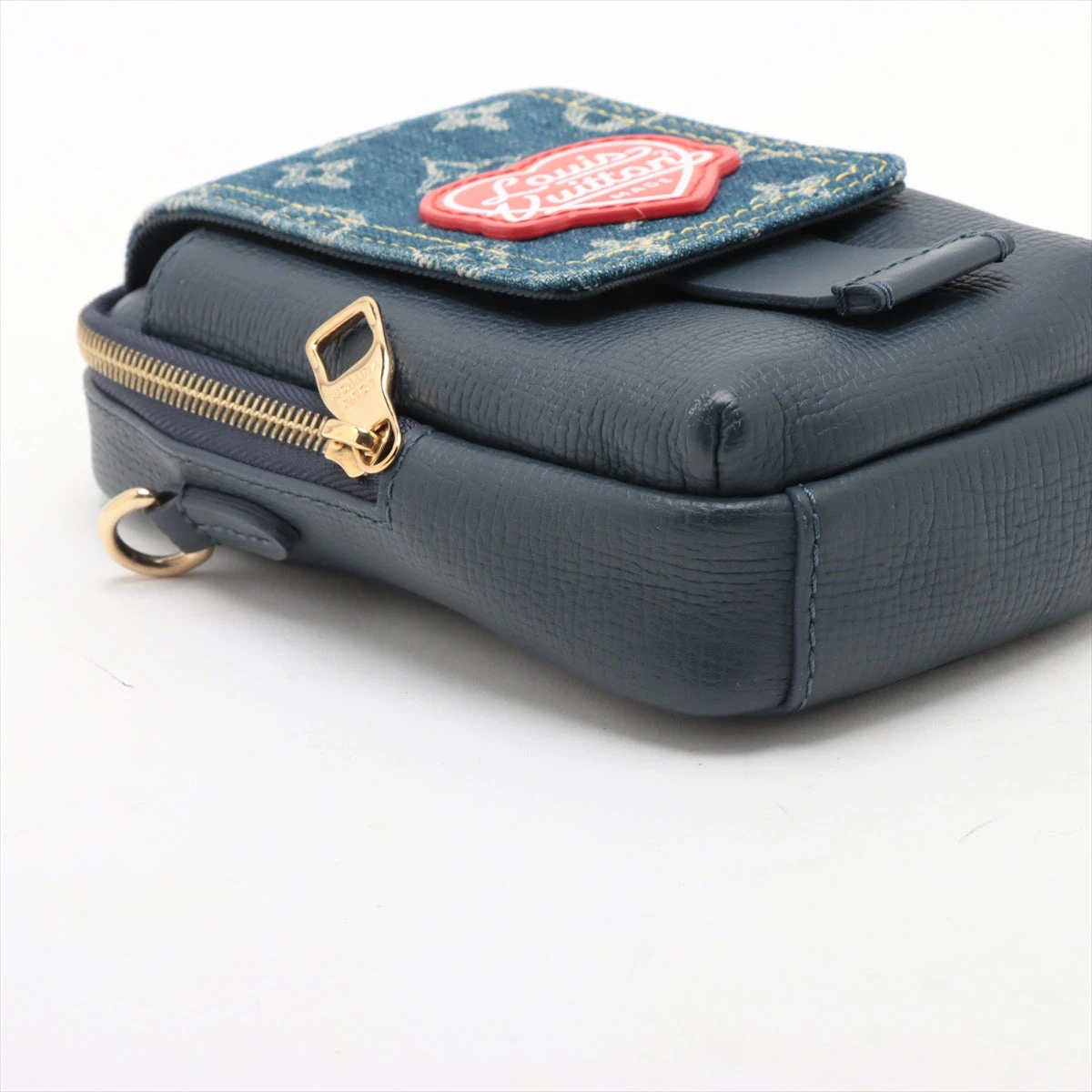 ヴィトン×NIGO LV MADE M81060 デニム×レザー ショルダーバッグ 