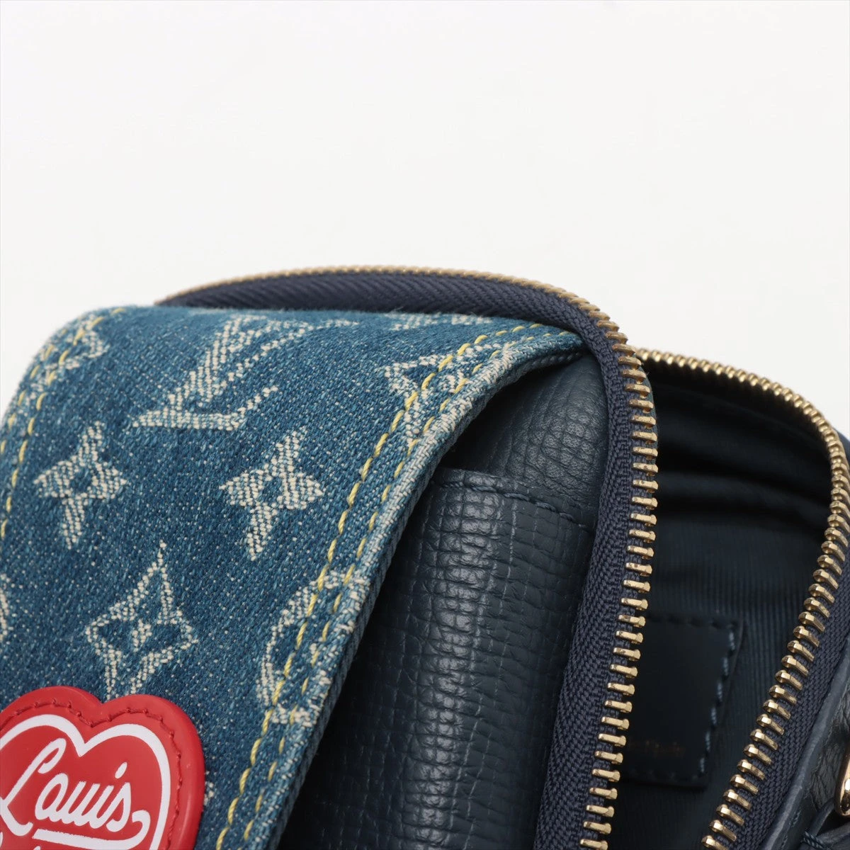 ヴィトン×NIGO LV MADE M81060 デニム×レザー ショルダーバッグ