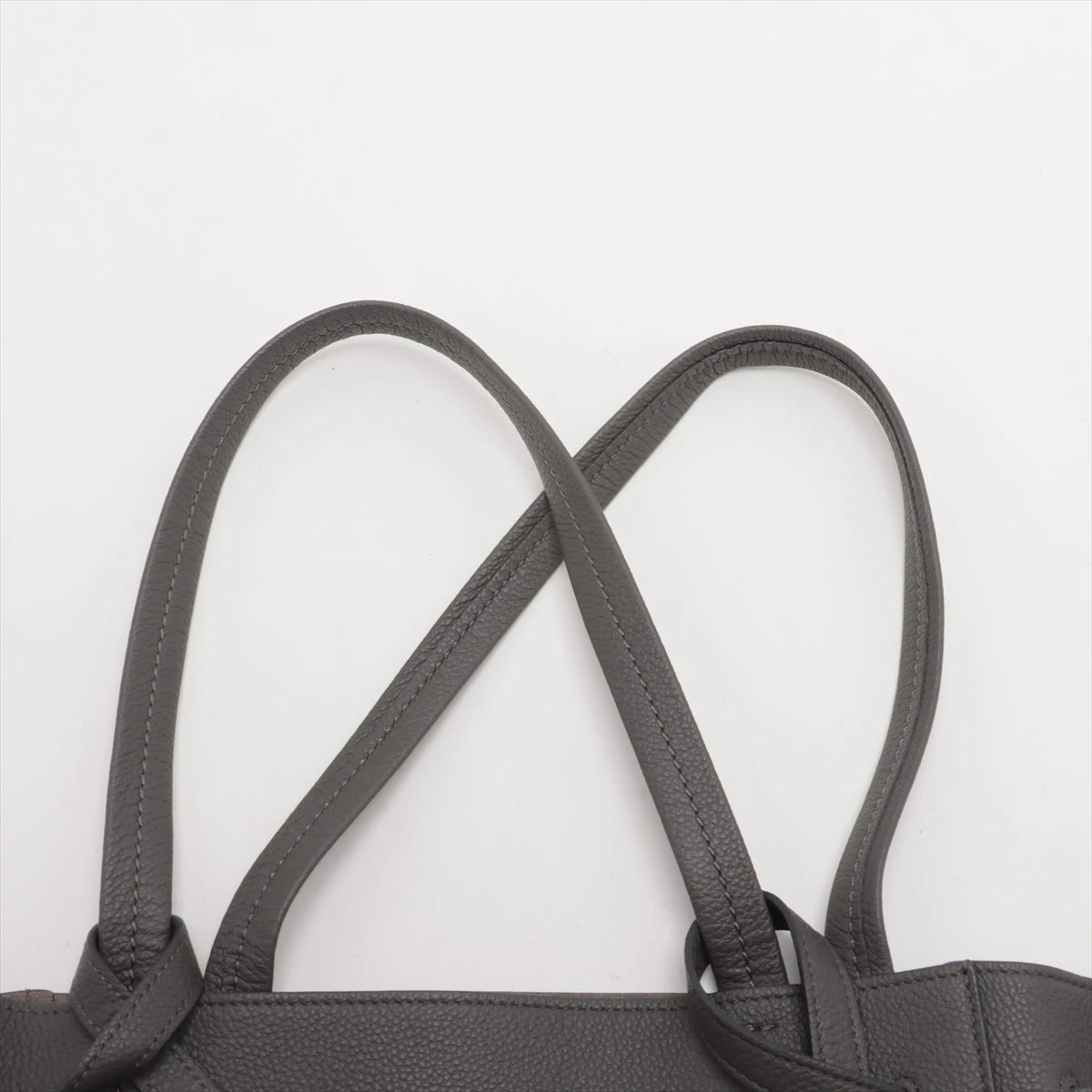 セリーヌ カバファントムミディアム レザー トートバッグ グレー