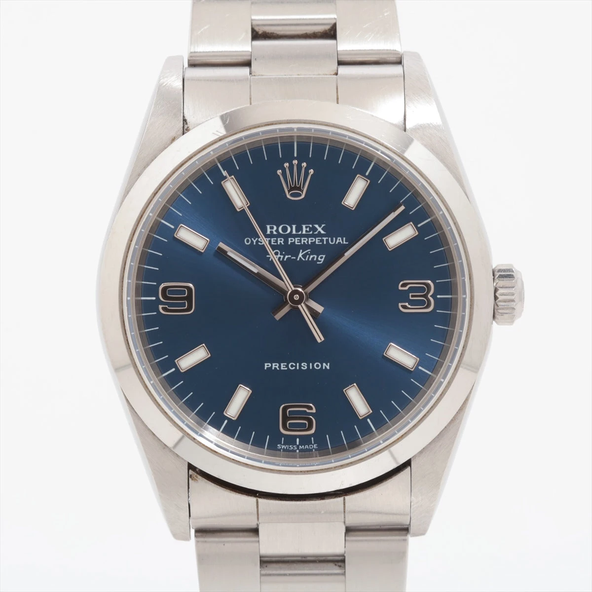 ロレックス エアキング 14000 SS AT 青文字盤 A3466398｜中古ブランド