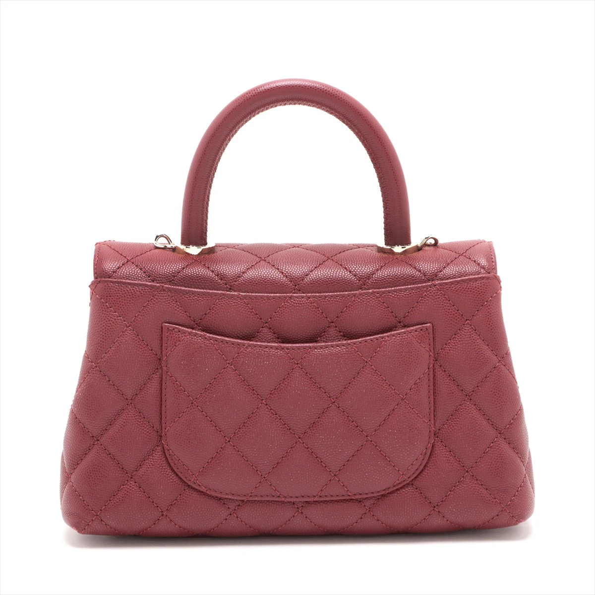 CHANEL ココハンドル24 XSサイズ キャビアスキン 2way Vステッチ