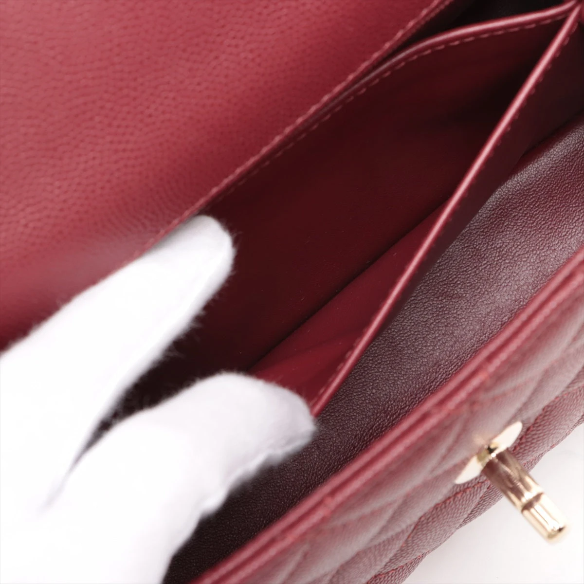 シャネル ココハンドル24 XS キャビアスキン 2WAYハンドバッグ