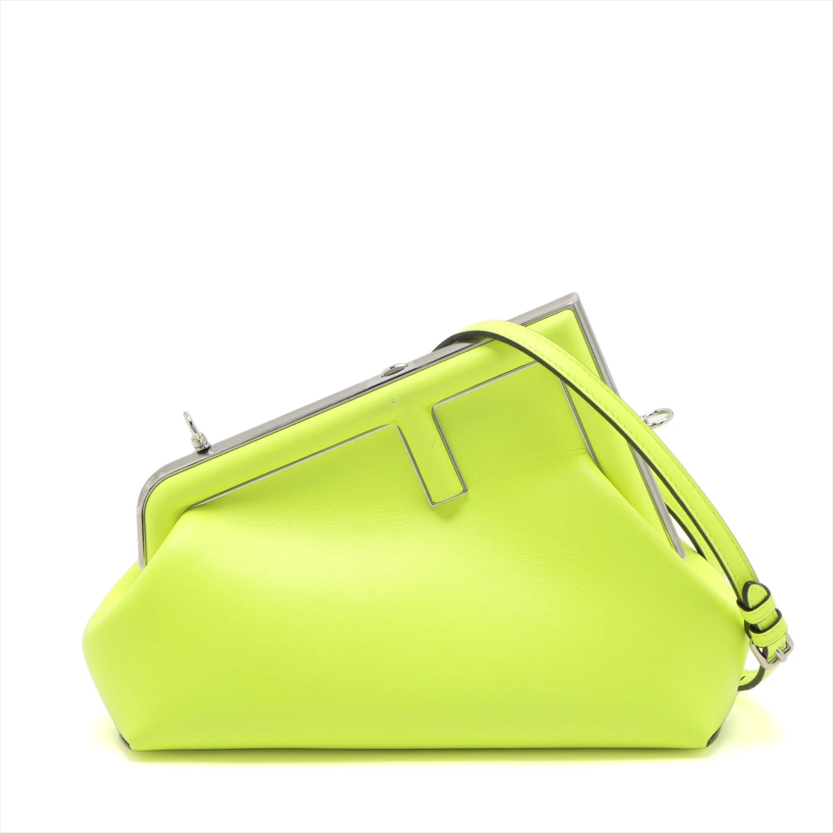 ファースト レザー 2WAYショルダーバッグ イエローグリーン 8BP129 フェンディ ファースト レザー 2WAYショルダーバッグ イエロー