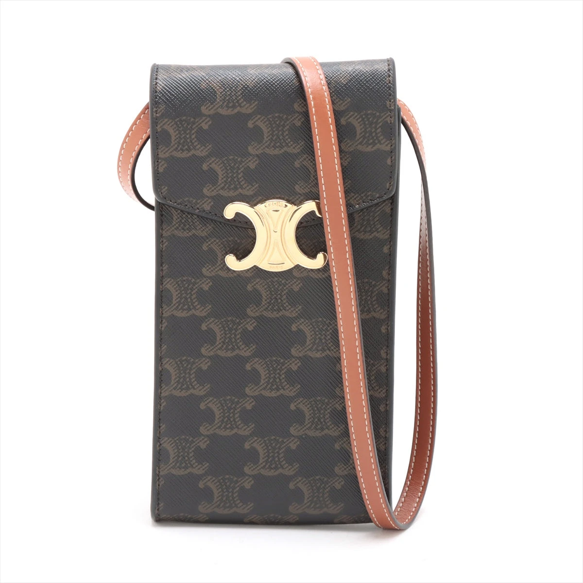 セリーヌ トリオンフ フォンホルダー PVC×レザー ショルダー セリーヌ トリオンフ フォンホルダー PVC×レザー ショルダー