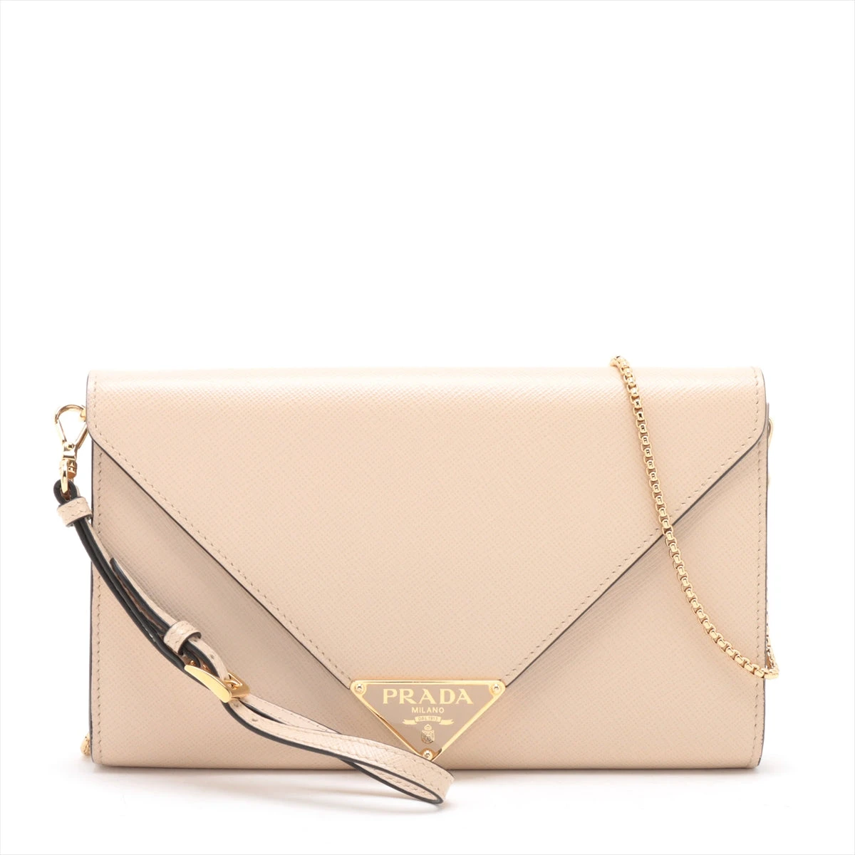 PRADA ベージュ 長財布 サフィアーノレザー バイカラー 【公式通販】