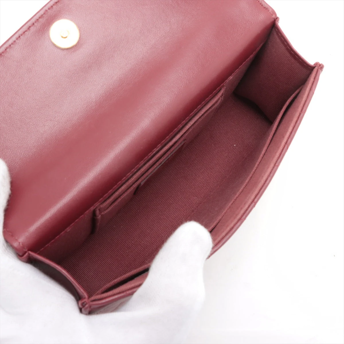 シャネル マトラッセ ラムスキン 2WAYショルダーバッグ トップ