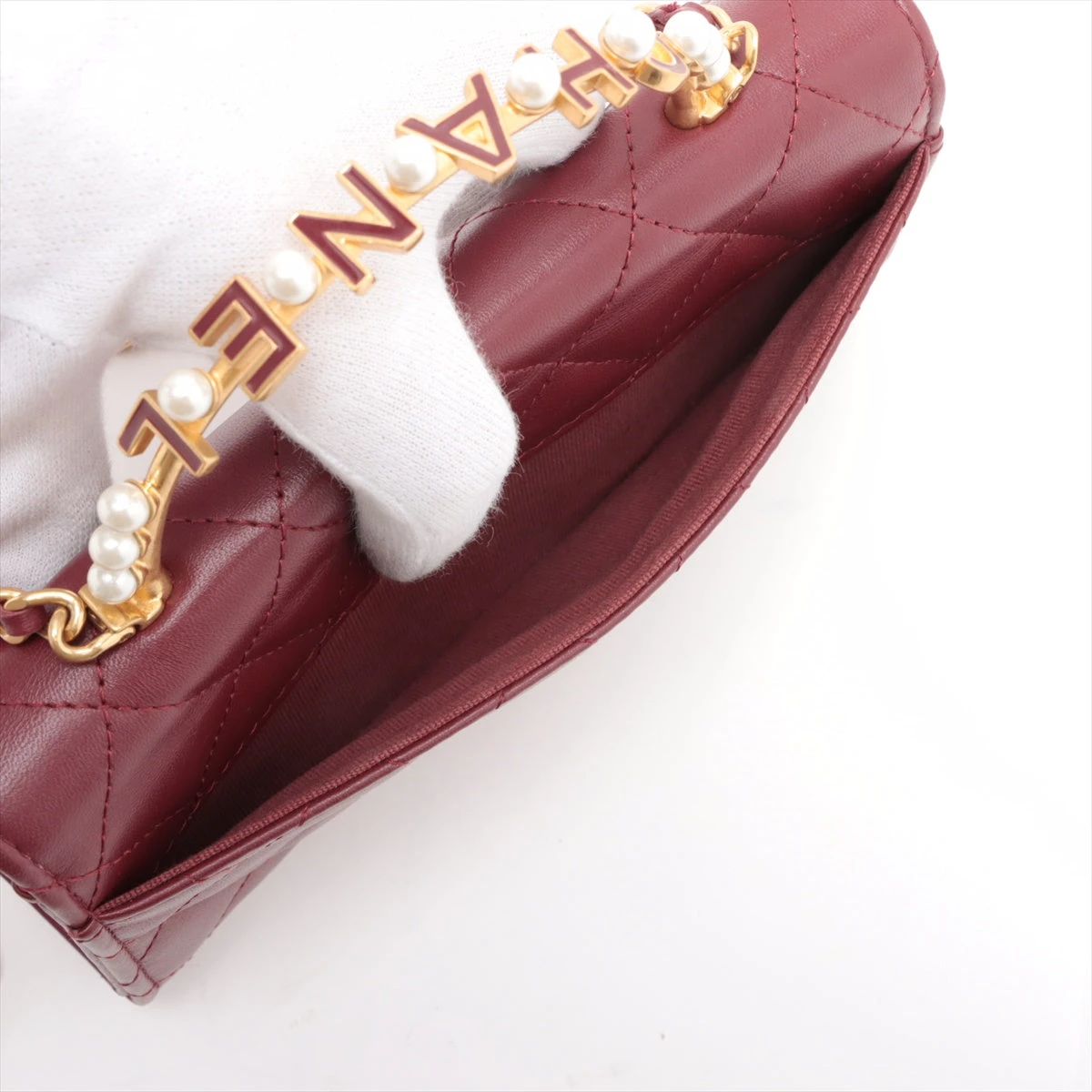 ♡6.8→♡訳アリ美品♡CHANEL ケース マトラッセ ラムスキン 赤 CHANEL - CHANEL / シャネル | マトラッセ ラムスキン キー