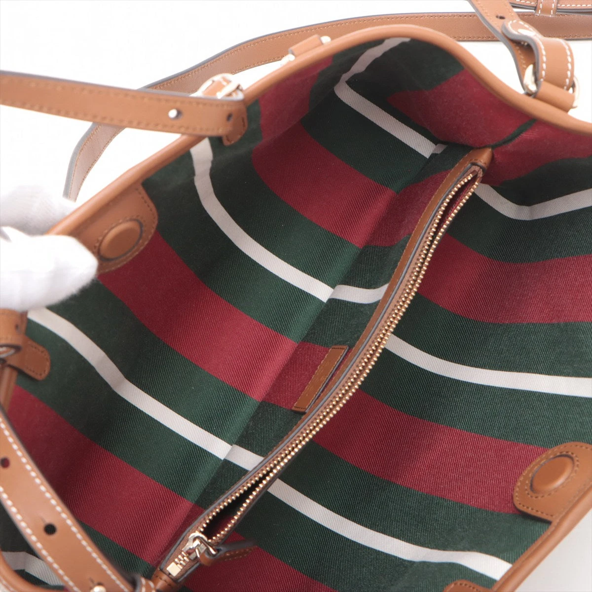 グッチ GGスプリーム レザー トートバッグ　肩掛け　ブラウン　レザー　PVC GUCCI グッチ GGスプリーム レザー×PVC ショルダーバッグ 斜め
