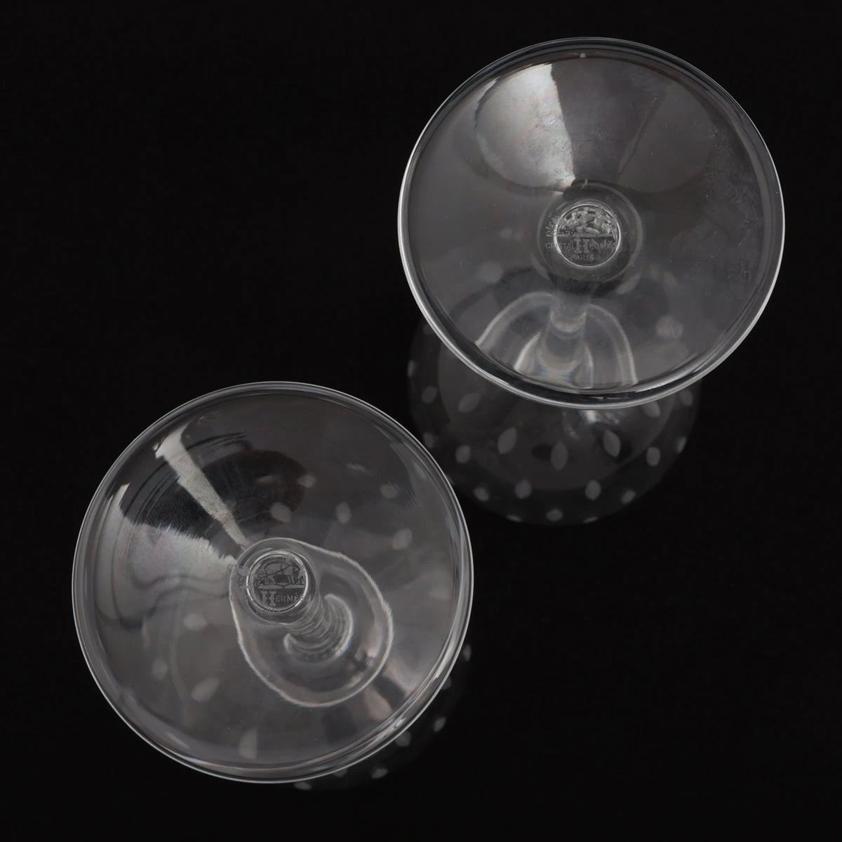 エルメス ファンファーレ ワイングラス ガラス クリア A3364912｜中古