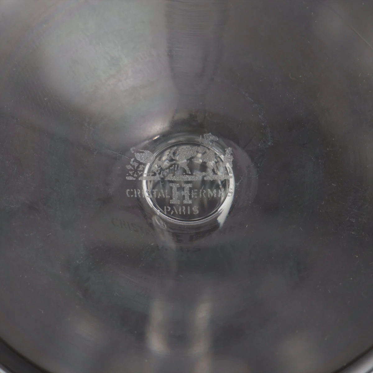 エルメス ファンファーレ ワイングラス ガラス クリア A3364912｜中古