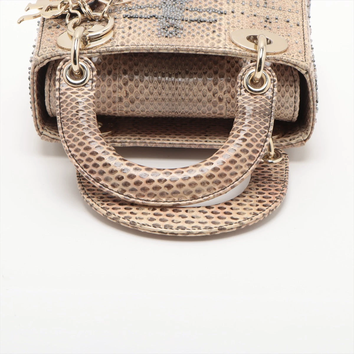 クリスチャンディオール レディディオール ミニ ビーズ×パイソン