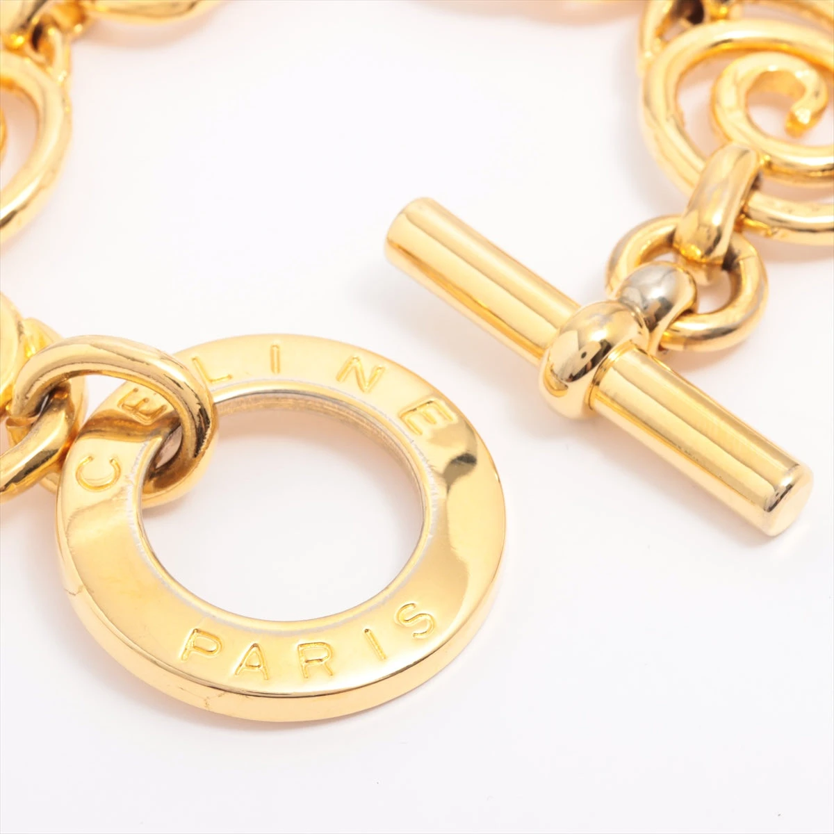 セリーヌ ヴィンテージ ブレスレット GP ゴールド ZZ007288｜中古