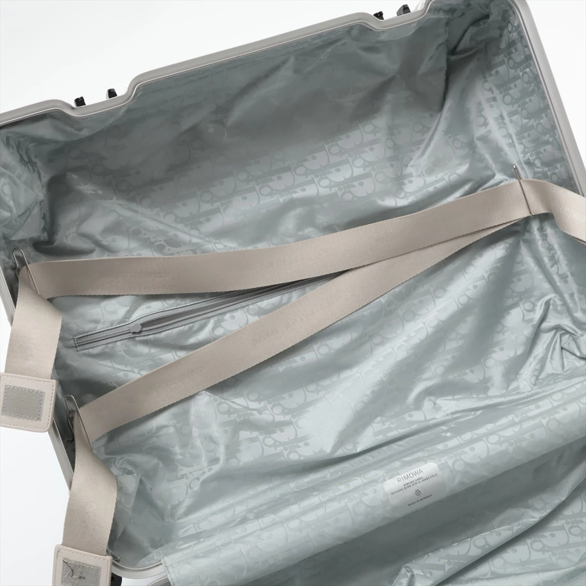 ディオール×リモワ オブリーク アルミニウム キャリーケース シルバー