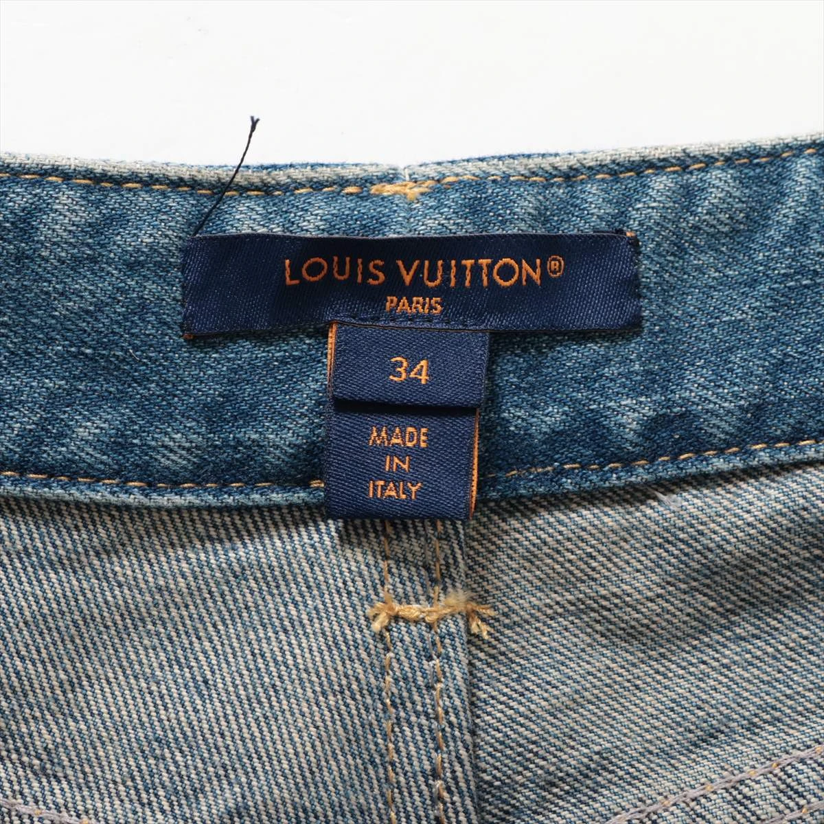 ヴィトン 24SS コットン デニムパンツ 34 レディース ブルー RW241WW 
