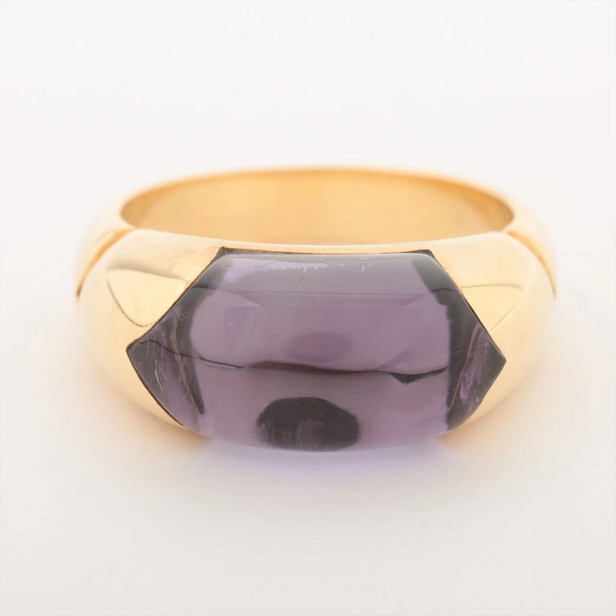 ブルガリ チェルタウラ アメジスト リング 750(YG) 8.1g 石 地金小傷