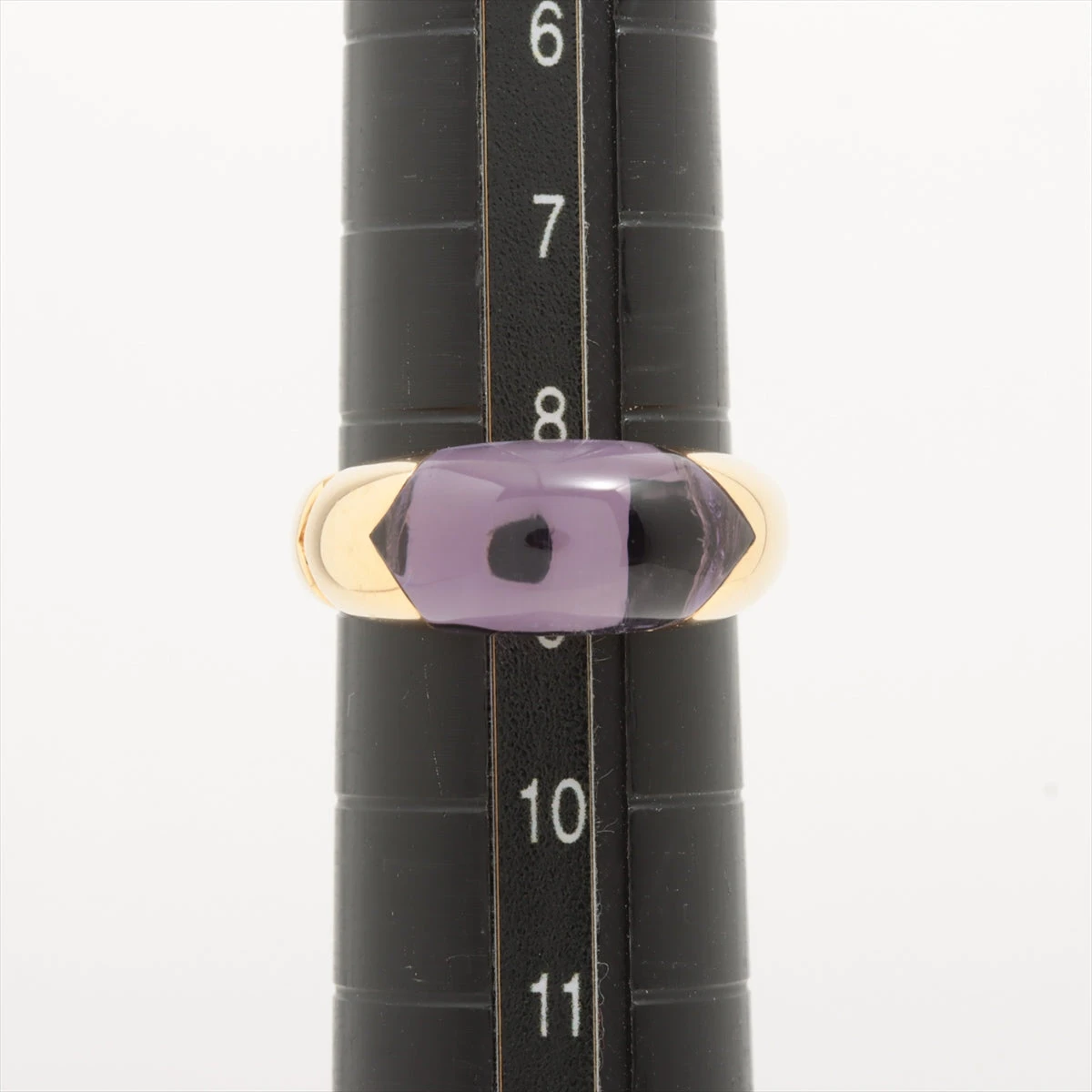 ブルガリ チェルタウラ アメジスト リング 750(YG) 8.1g 石 地金小傷