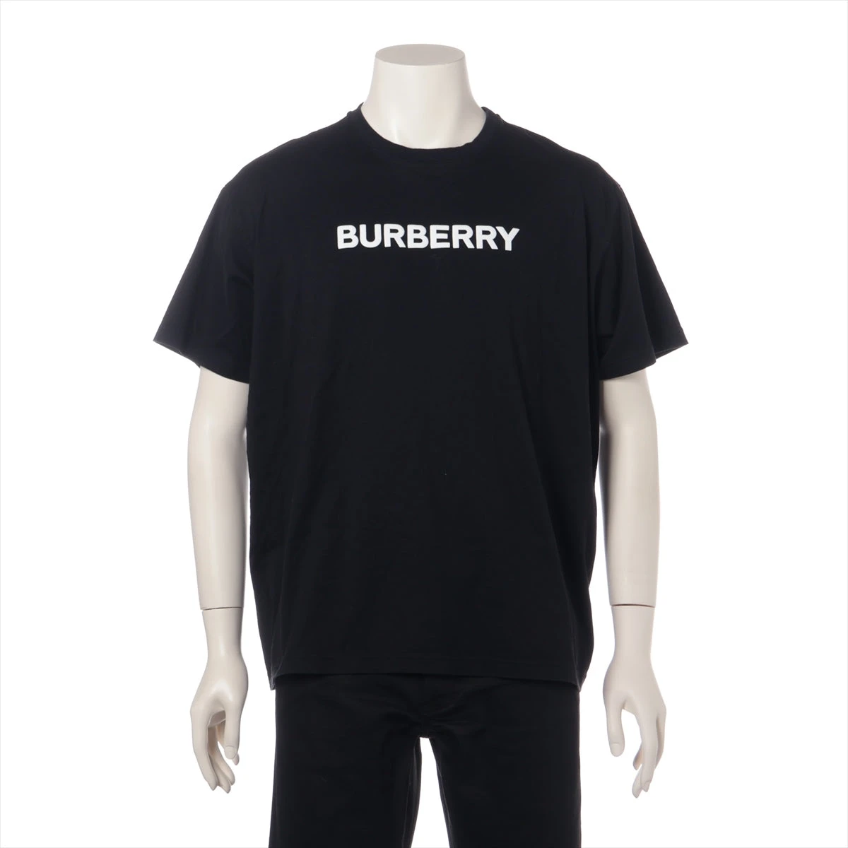 バーバリー ティッシ期 コットン Tシャツ M メンズ ブラック 8055307 