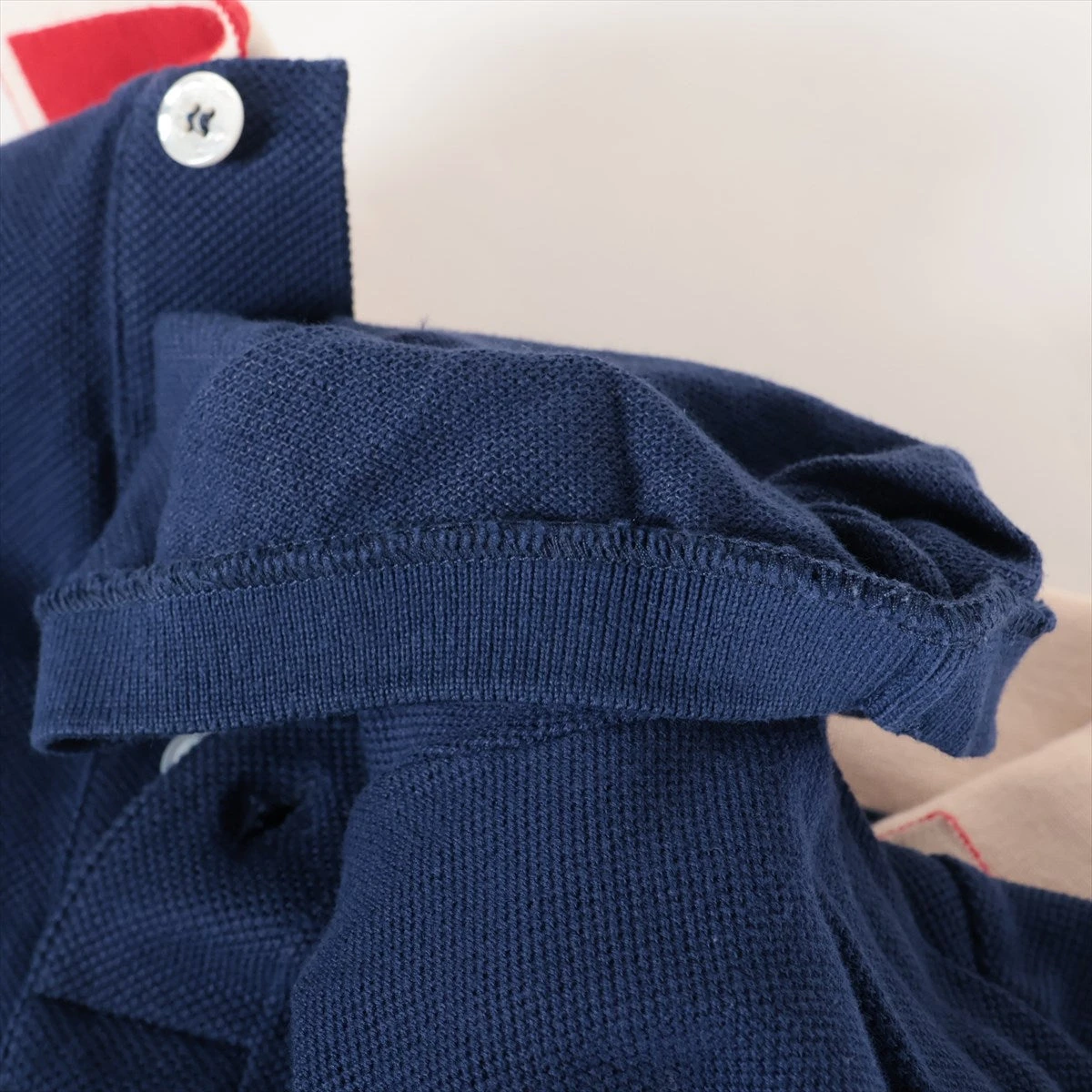 グッチ コットン×ポリウレタン ポロシャツ XL メンズ ネイビー 500972 