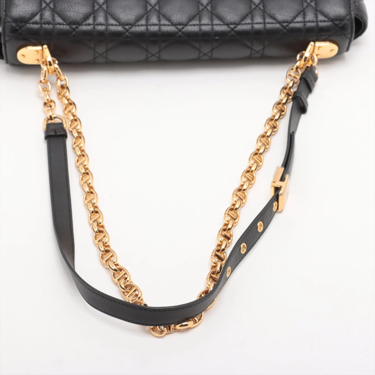 クリスチャンディオール レディディオール カロ レザー チェーン