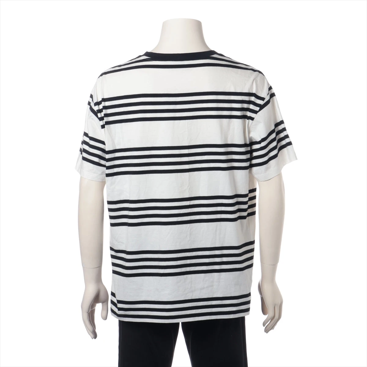 セリーヌ コットン Tシャツ L メンズ ブラック×ホワイト