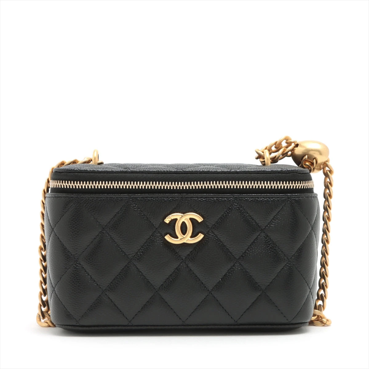 シャネル マトラッセ キャビアスキン チェーンショルダーバッグ