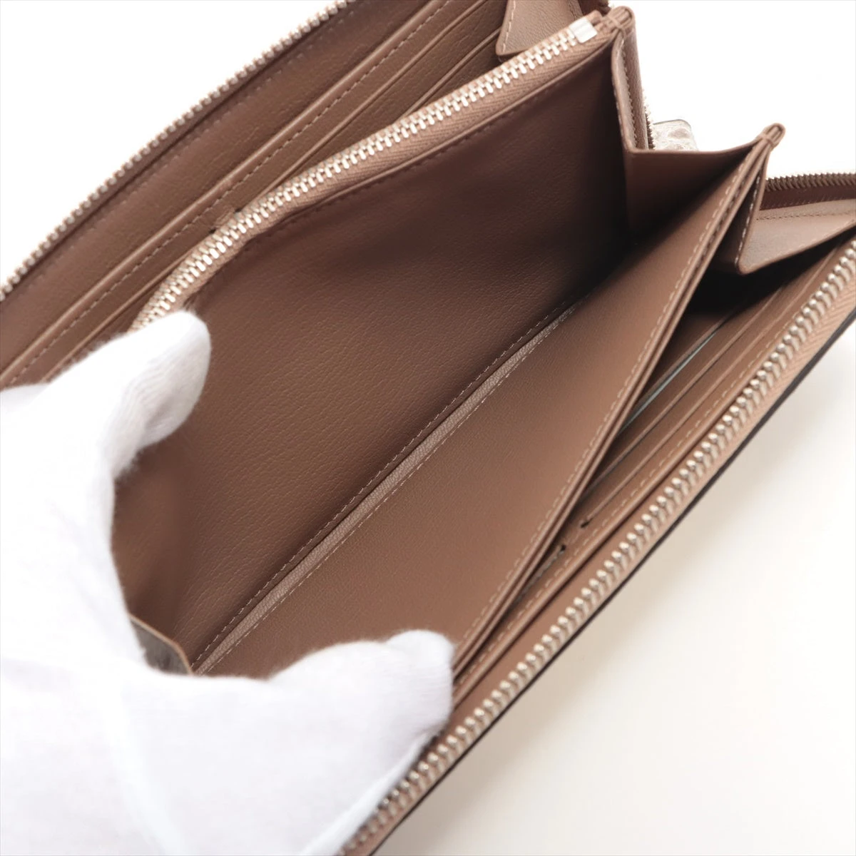 ヴィトン サハラ ジッピーウォレット N99305 MI4200 ホワイト×ブラウン