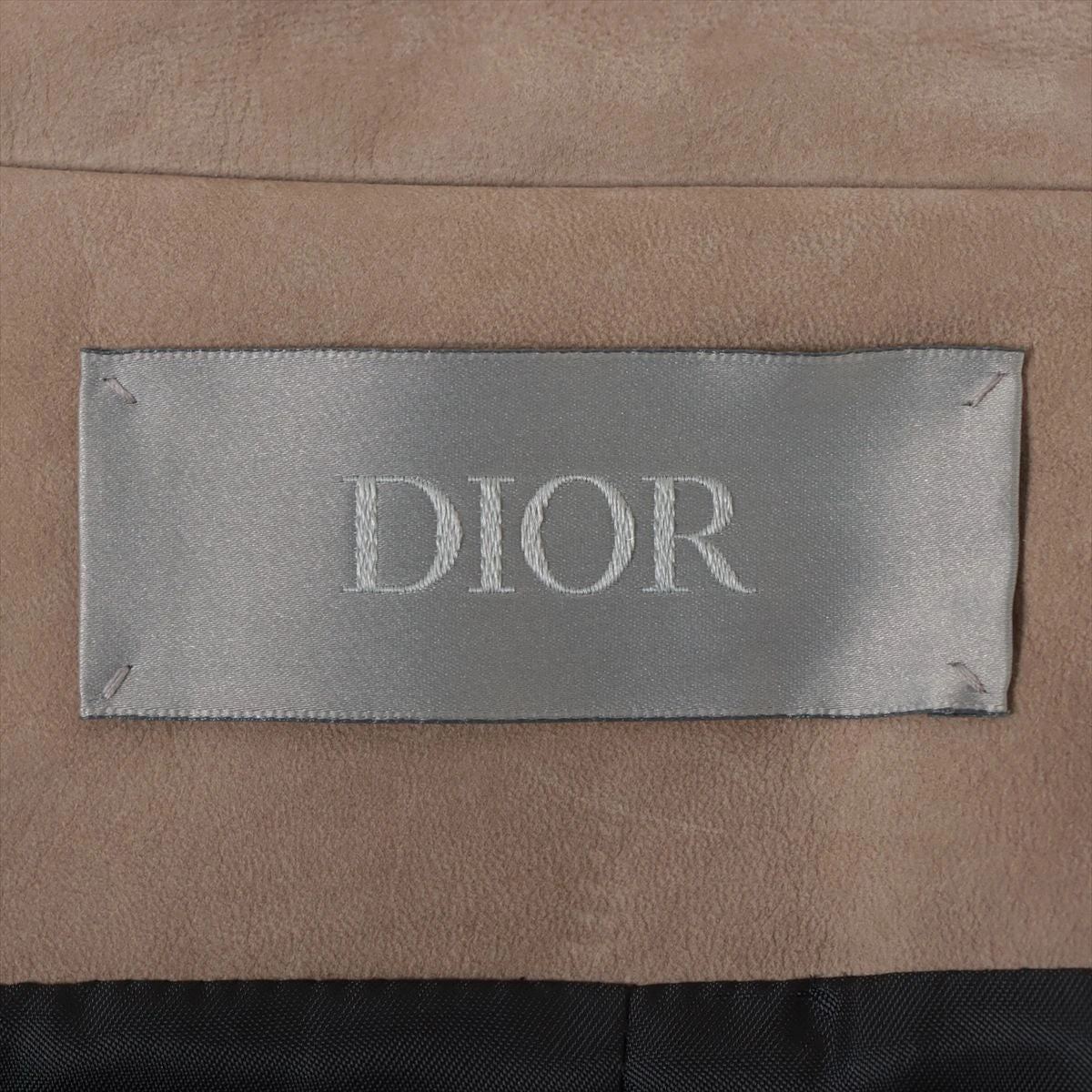 ディオール レザー パーカー 54 ベージュ カーフレザー 数か所にスレ