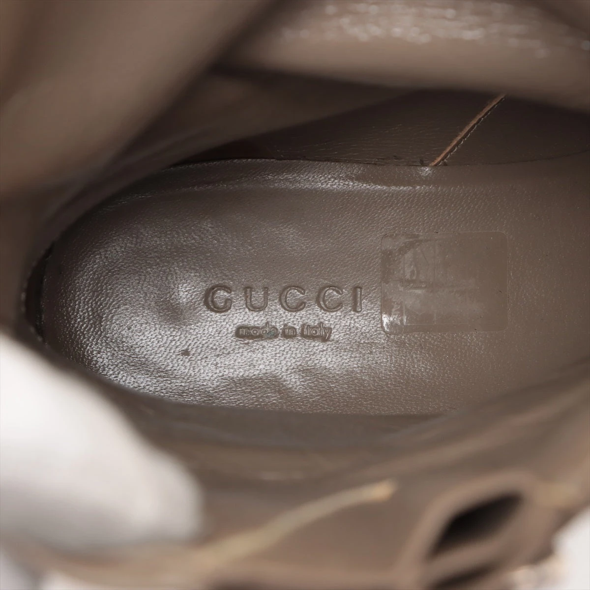 GUCCI グッチベージュ スエード オーバーニーブーツ 高ヒール　23㎝ 764206_0PV00_2206_009_100_0000