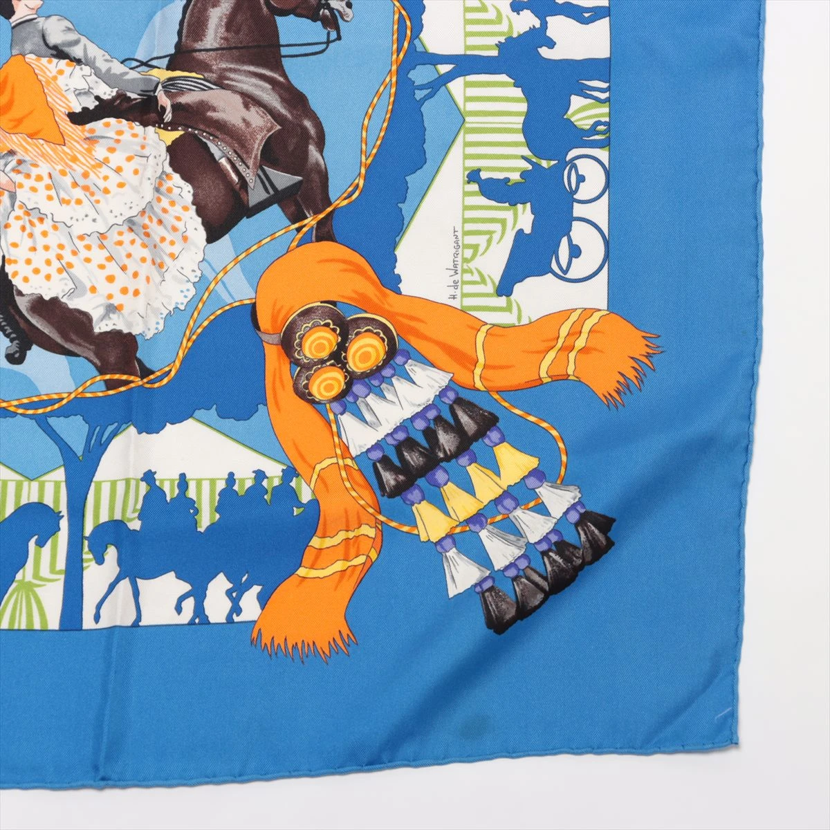 エルメス カレ90 feria de sevilla セビリアの休日 スカーフ