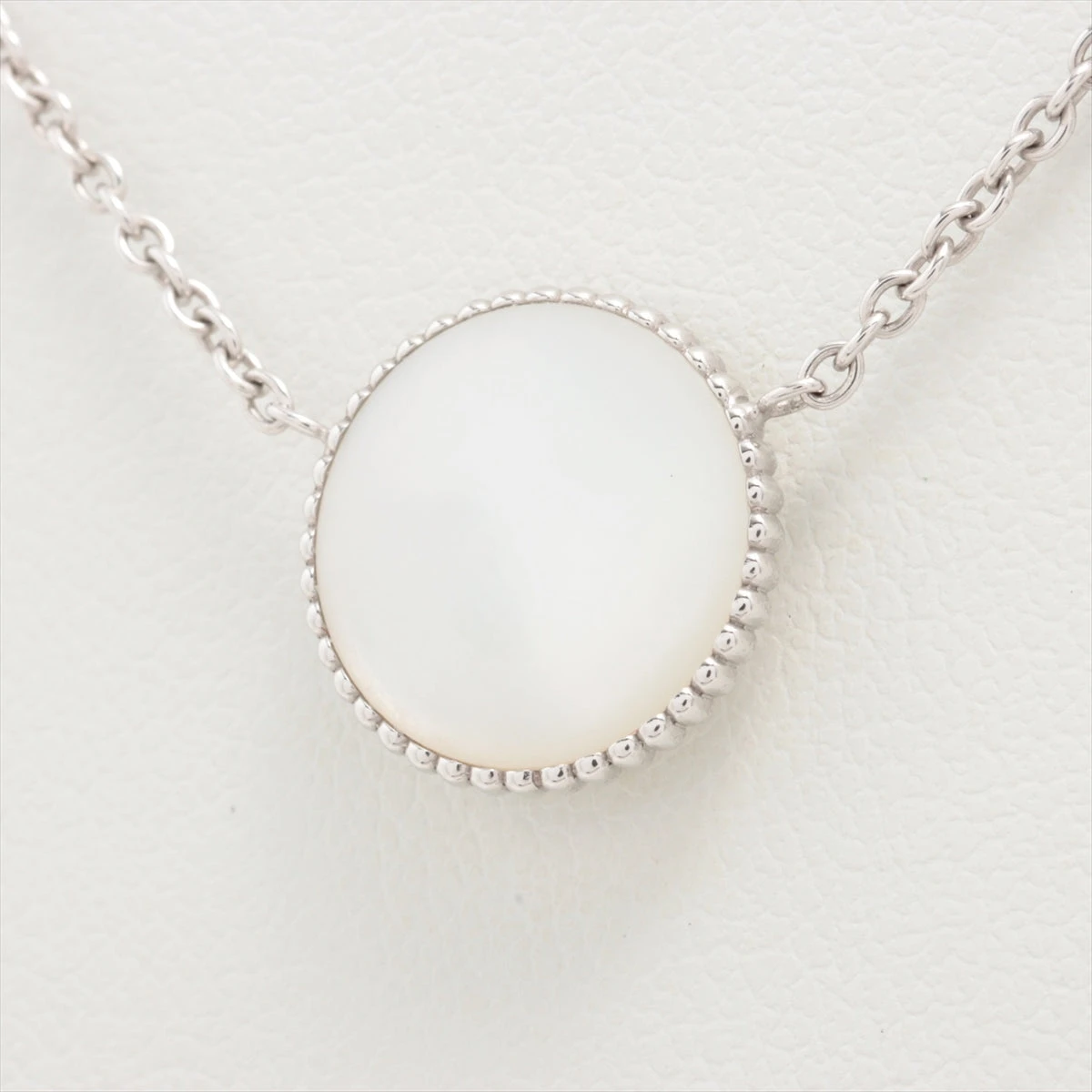 ディオール ローズ デ ヴァン 1P シェル ダイヤ ネックレス 750(WG  