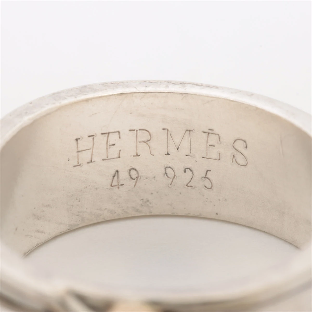 エルメス アルテミス リング 49 925×750 6.6g ゴールド×シルバー