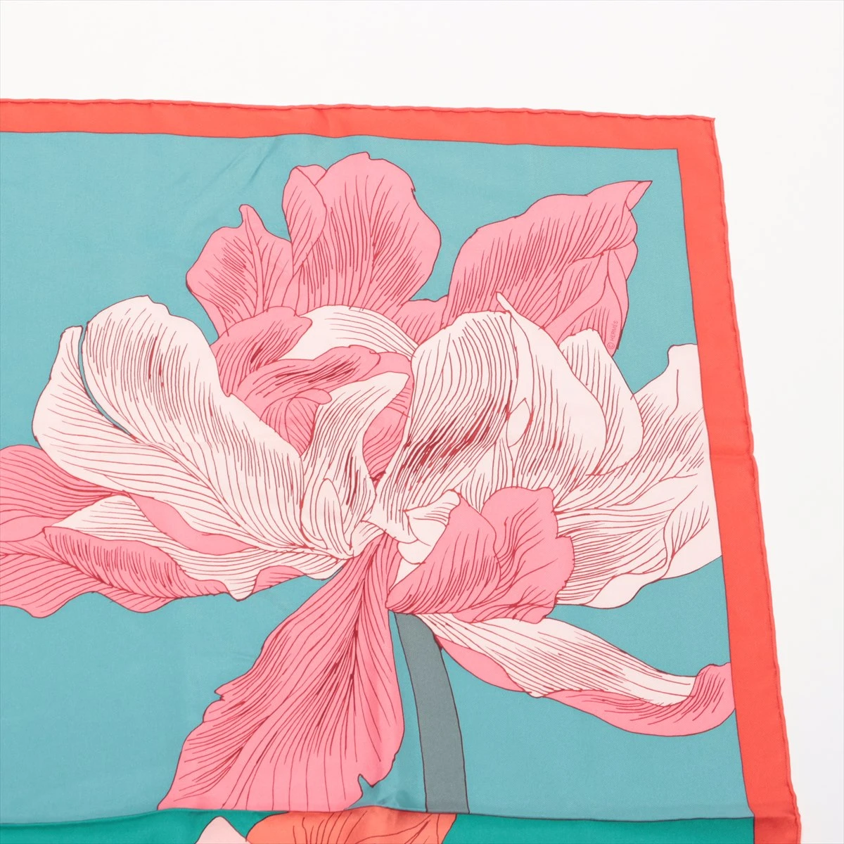 未使用級✨ エルメスHERMES カレ90 イリスのエチュード花柄