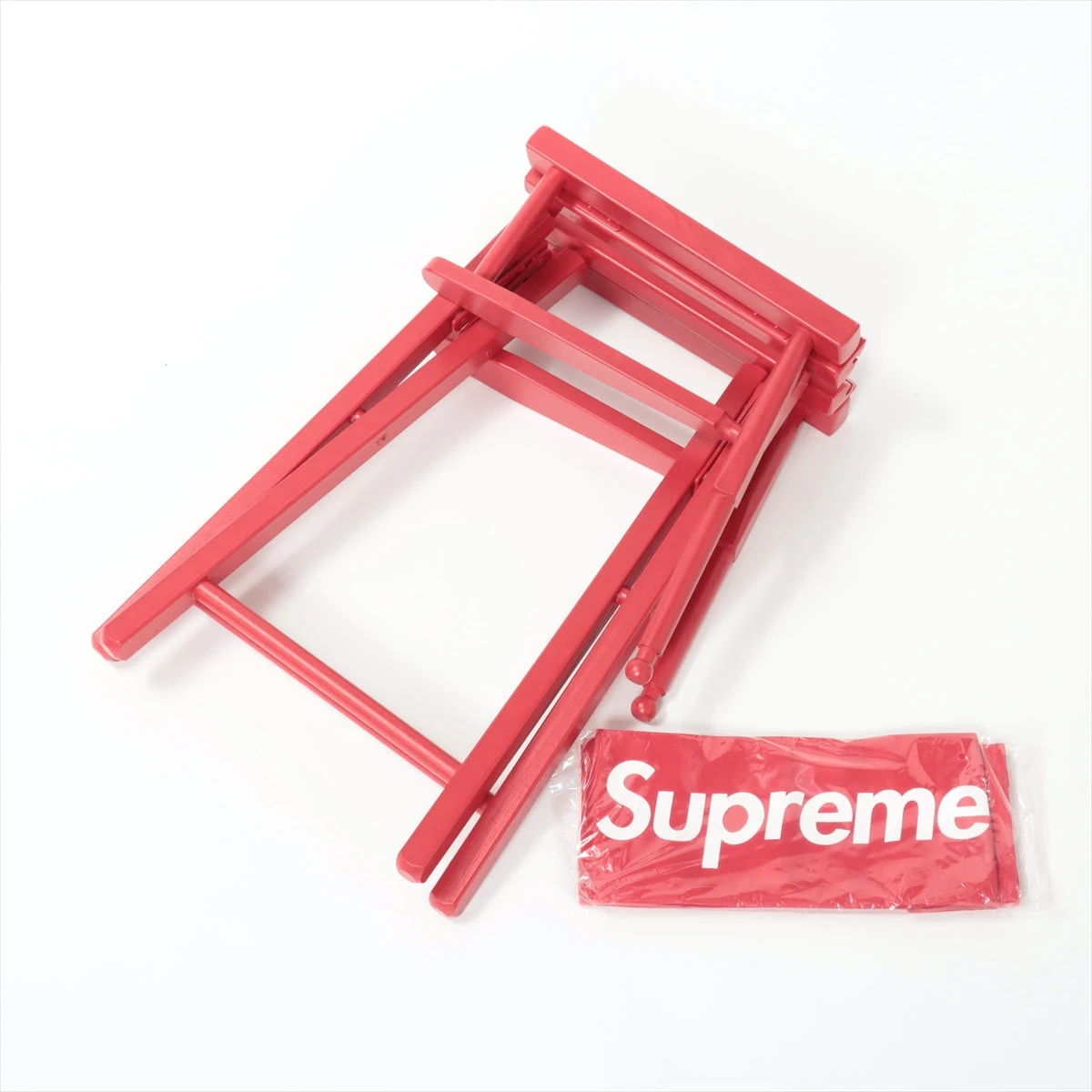 Supreme ディレクターチェア レッド（ジャンク品） シュプリーム その他 ウッド レッド キズ スレ くすみ 変色