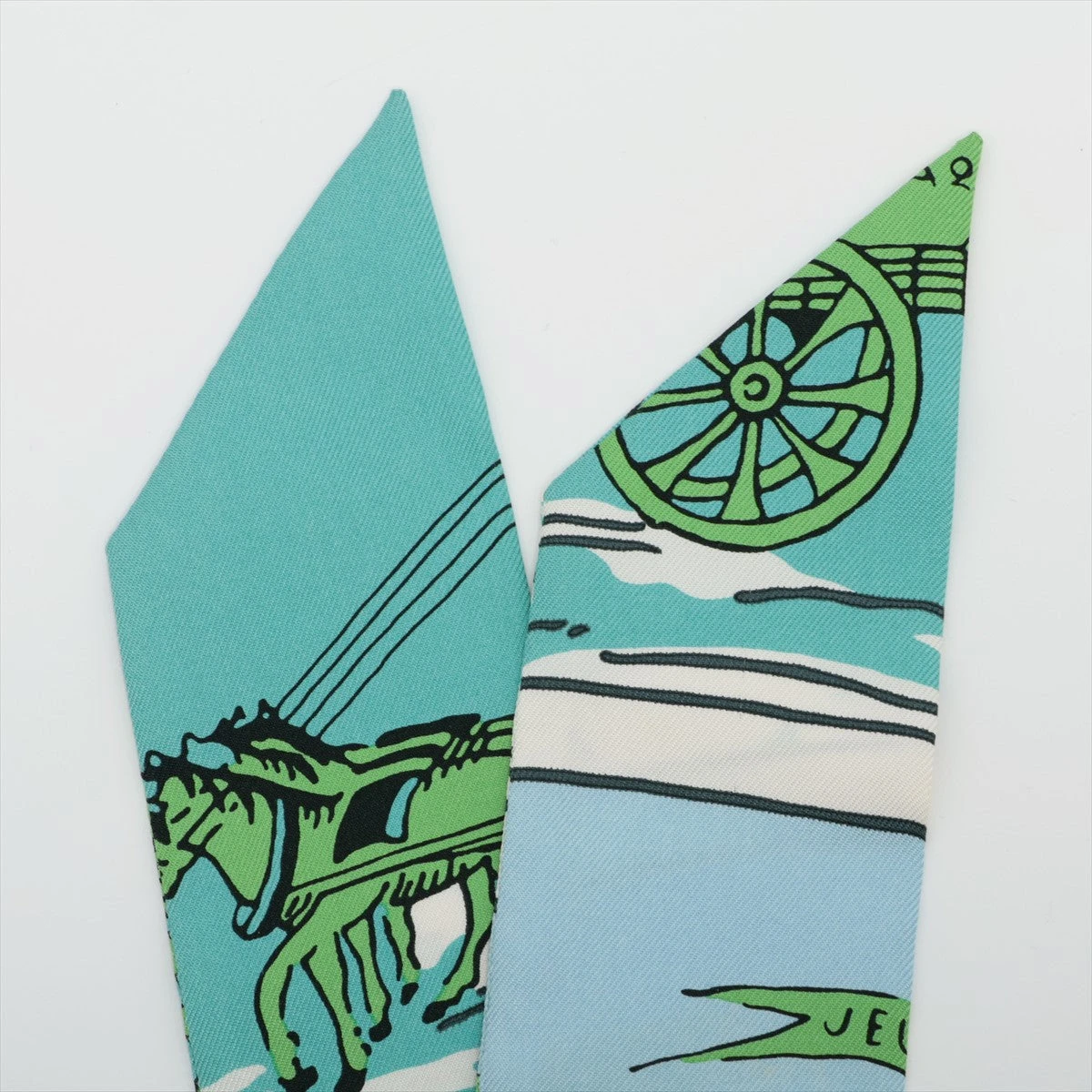 エルメス ツイリー JEU DES OMNIBUS ET DAMES BLANCHES オムニバスと