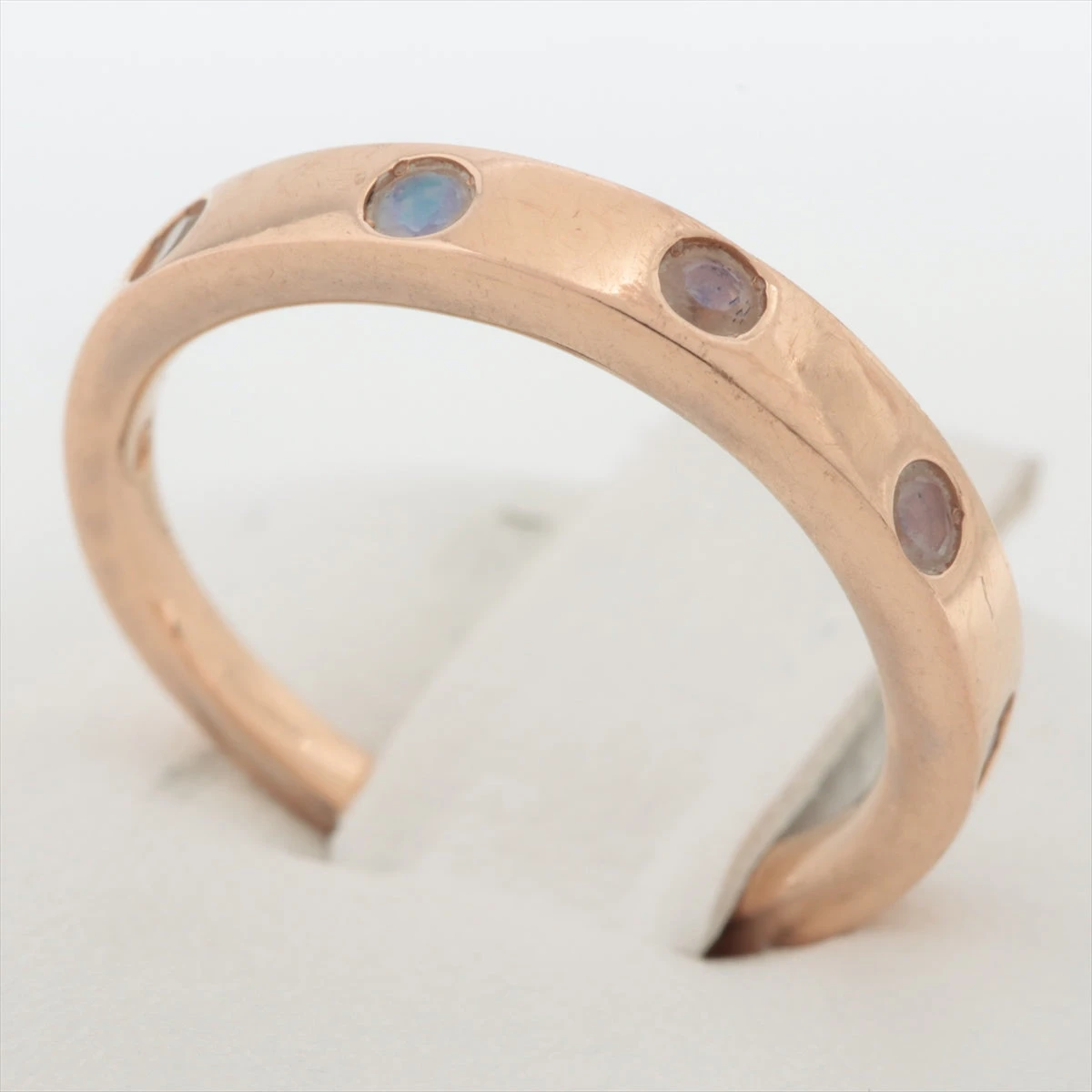 4℃ K18 色石 マルチ 3連 リング12号 4℃ K18 色石 マルチ 3連 リング12号