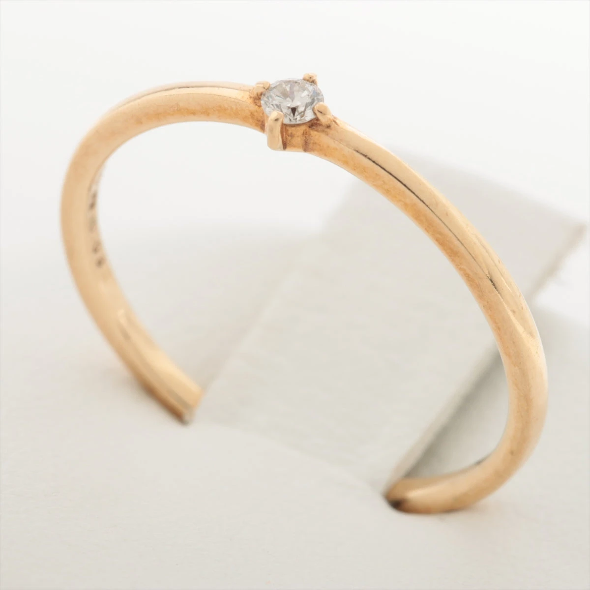 エテ ダイヤ リング K10(YG) 0.9g 0.03 A2302103｜中古ブランド