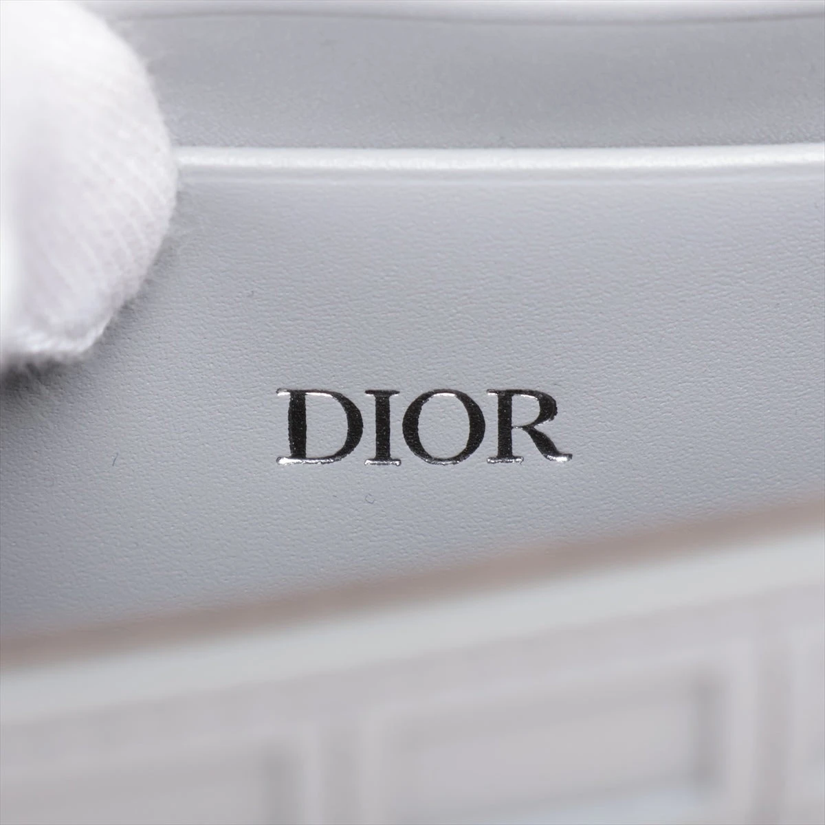極美品　ディオールオム　ネクタイ　カナージュステッチ　ジャガード　グレー Dior HOMME ディオールオム トロッター オブリーク ジャガード