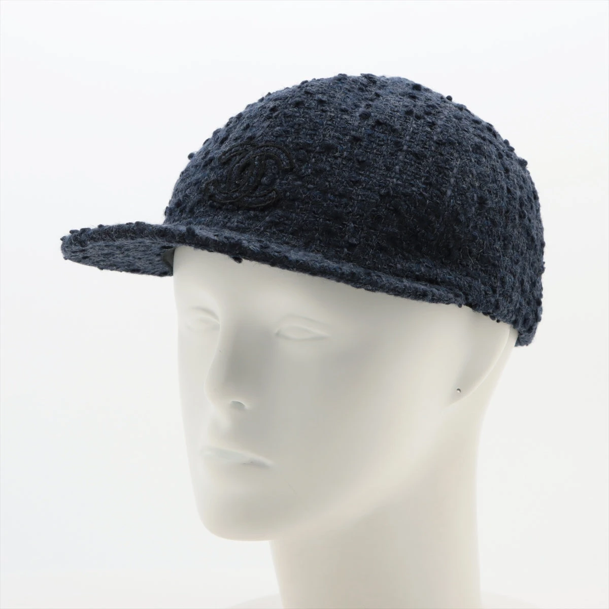 シャネル ココマーク キャップ M ツイード ネイビー スレ 汚れ