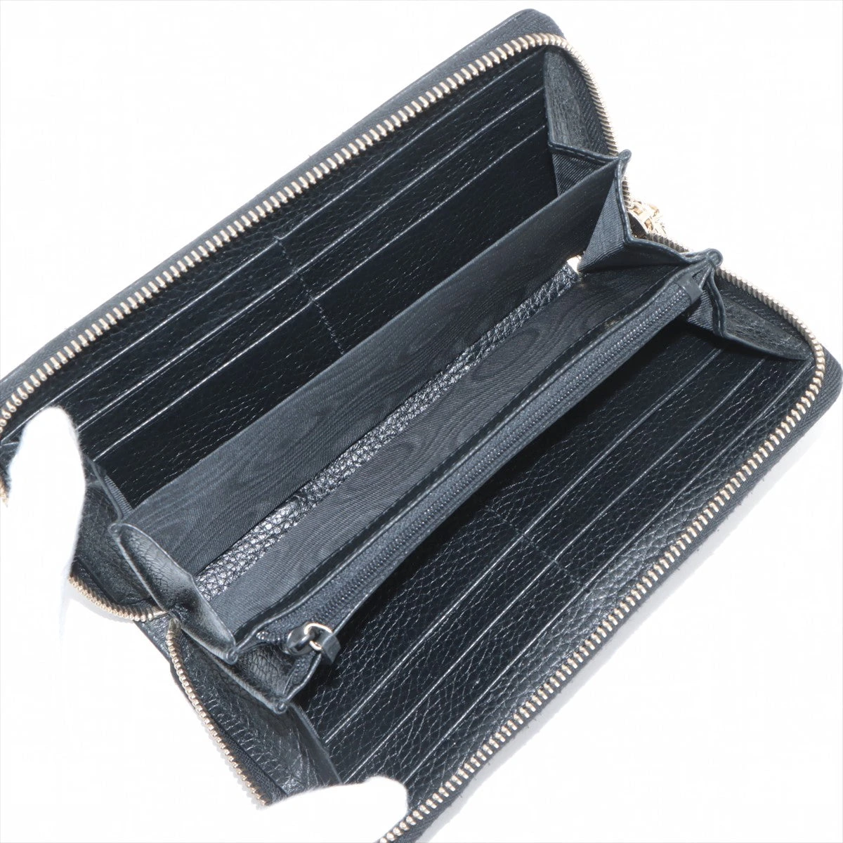 グッチ ソーホー 598187 レザー ラウンドジップウォレット ブラック  