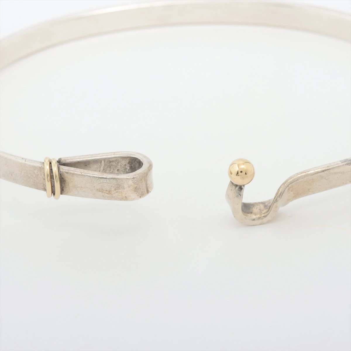 ティファニー　バングル　ラブノット　シルバー925×ゴールド750 ブレスレット TIFFANY ティファニー バングル ブレスレット ラブノット SV925