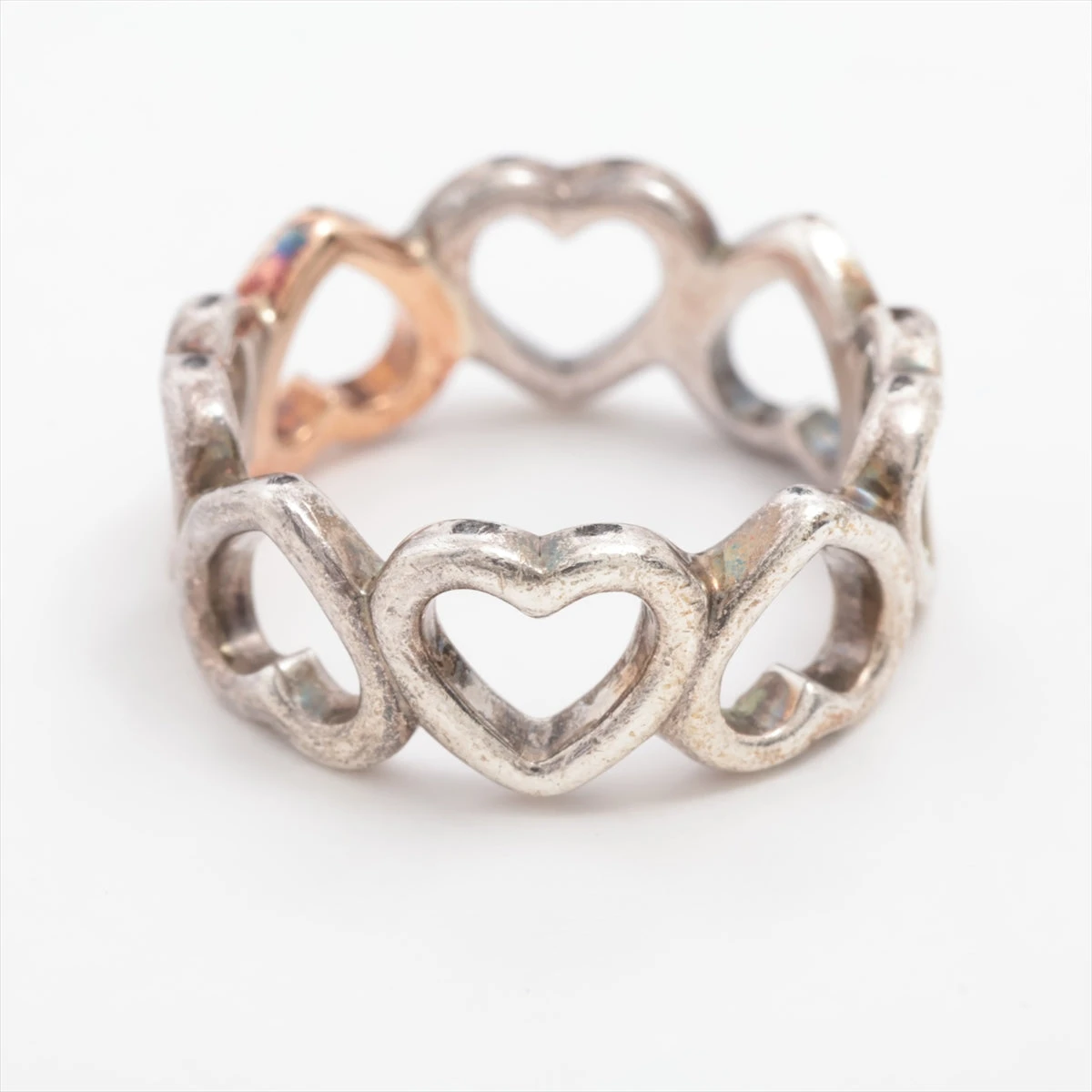 ！新品同然！　ティファニー　リング　925 750 ハート　ゴールド ティファニー Tiffany & Co. ハートリング シルバー 925