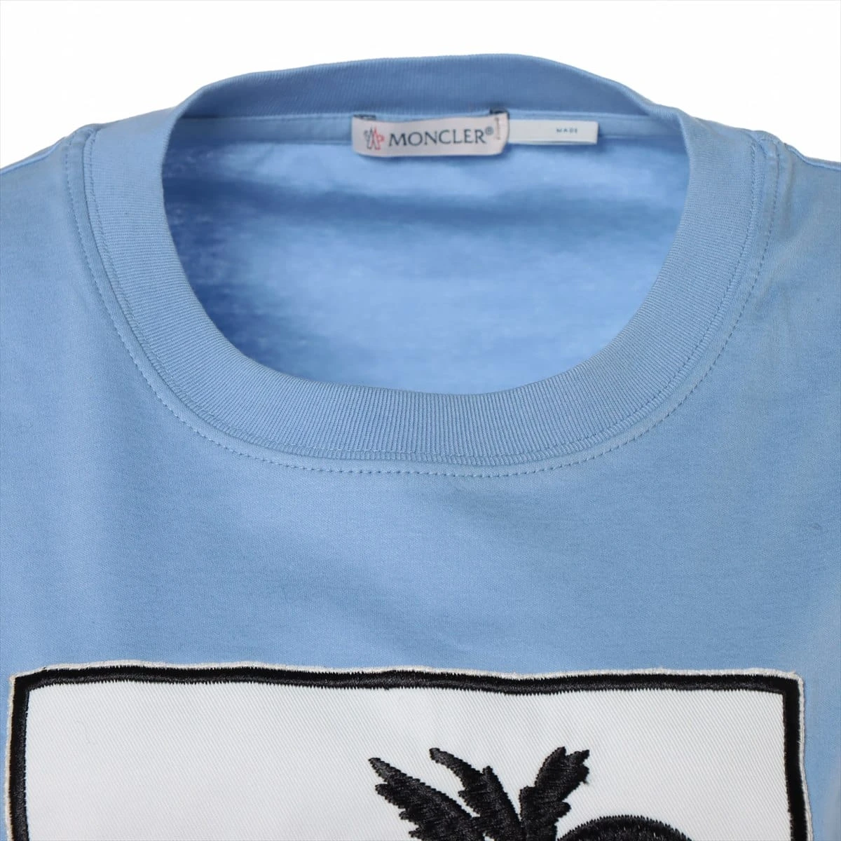 モンクレール 21年 コットン Tシャツ XL ブルー H10938C00025 A1803091 