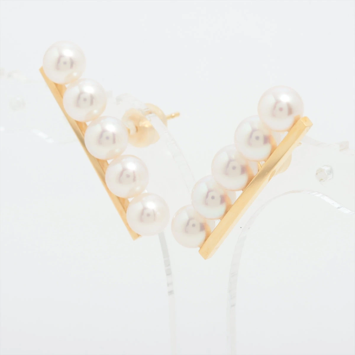 タサキ バランスプラス パール ピアス 750(YG)×K18(YG) 総5.5g