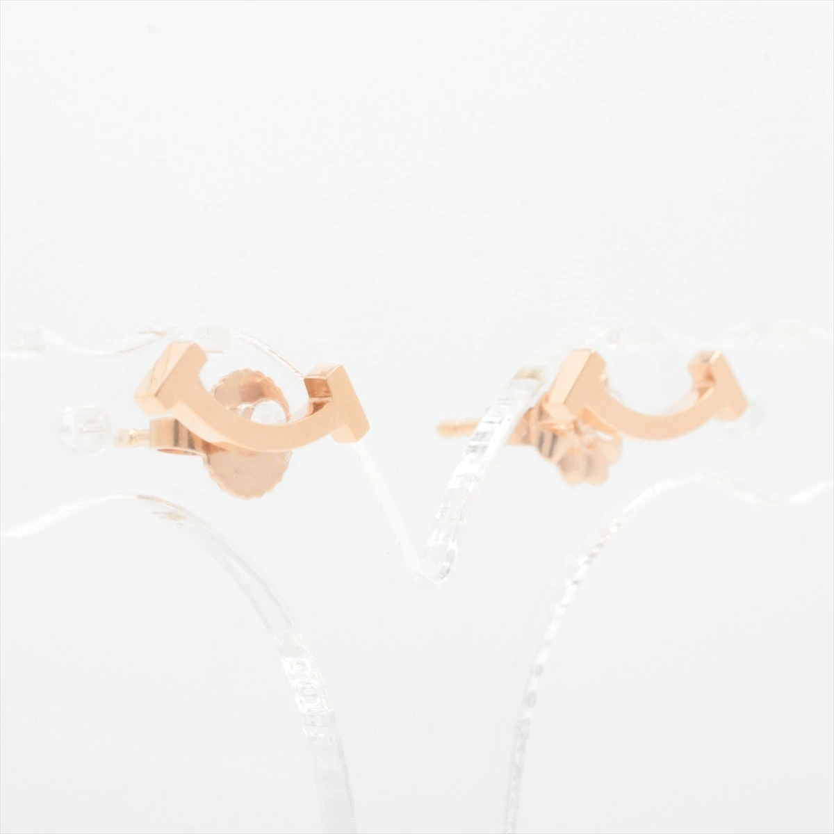 ティファニー Tスマイル ピアス 750(PG) 1.6g キャッチデザイン